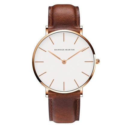 Elegant Women's Quartz Watch with Stainless Steel Band