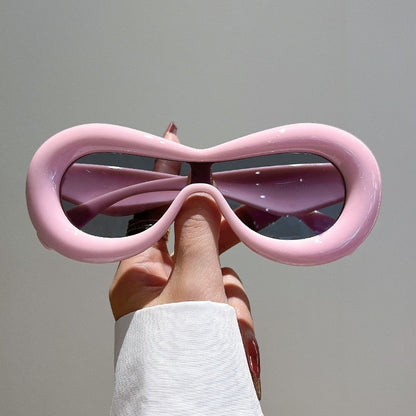Esha Sunglasses Futuristic Fashion Design Oversized Summer Shades