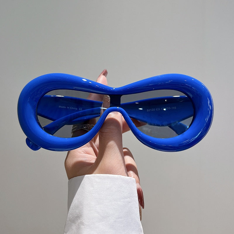 Esha Sunglasses Futuristic Fashion Design Oversized Summer Shades
