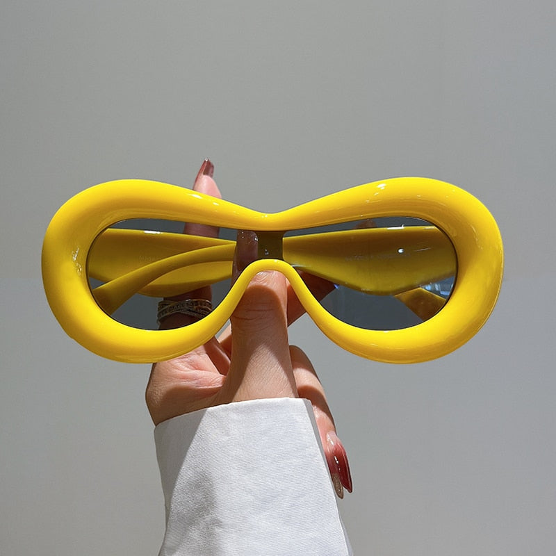 Esha Sunglasses Futuristic Fashion Design Oversized Summer Shades