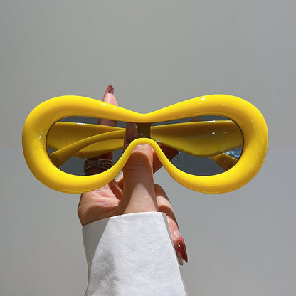 Esha Sunglasses Futuristic Fashion Design Oversized Summer Shades