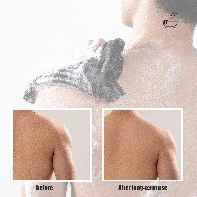 Exfoliating Shower Cloth Bamboo Charcoal Body Scrubber Deep Cleansing Skin Care
