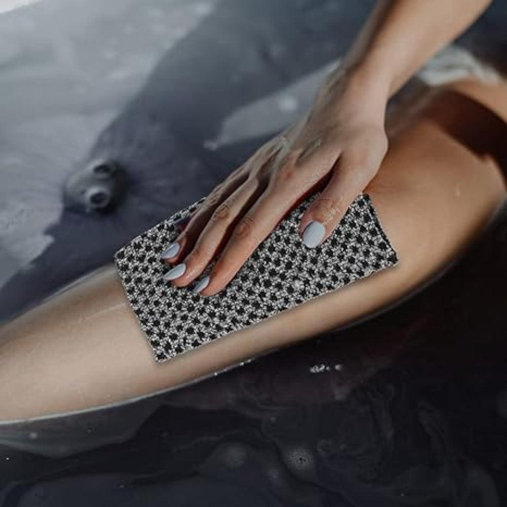 Exfoliating Shower Cloth Bamboo Charcoal Body Scrubber Deep Cleansing Skin Care