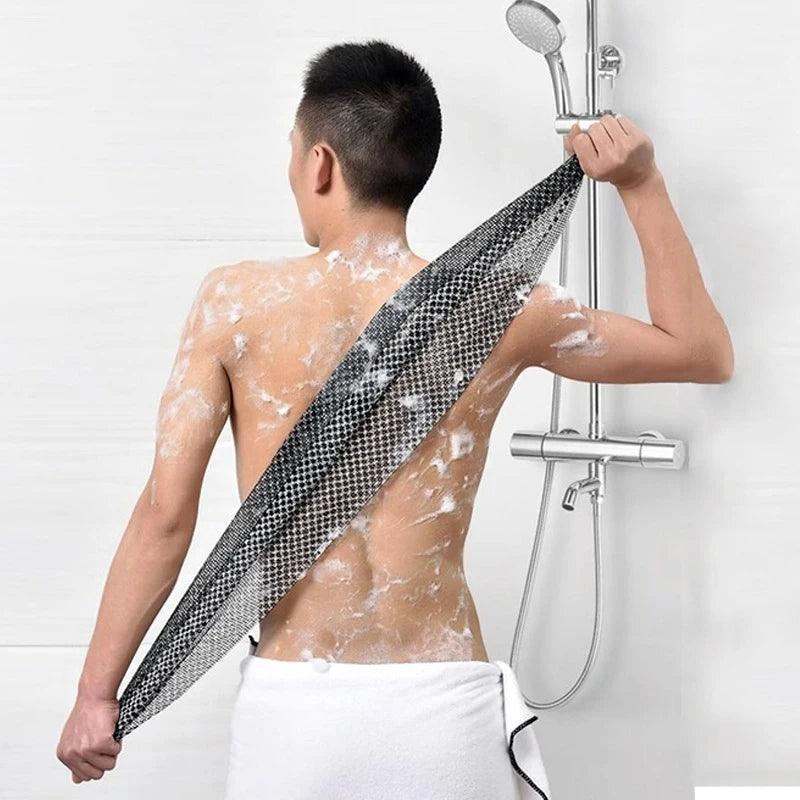 Exfoliating Shower Cloth Bamboo Charcoal Body Scrubber Deep Cleansing Skin Care