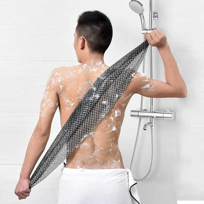 Exfoliating Shower Cloth Bamboo Charcoal Body Scrubber Deep Cleansing Skin Care