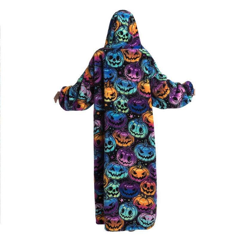 Extra Long Oversized Hoodie Blanket Sherpa Fleece Wearable Blanket