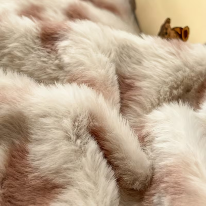 Faux Rabbit Fur Bedding Set Warm Plush Comfort