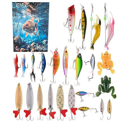 Fishing Advent Calendar Lure Gift Box Angler Surprise Set