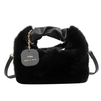 Fluffy Crossbody Bag Women Plush Shoulder Handbag