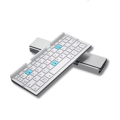 Foldable Bluetooth Keyboard with Stand for Travel and Work