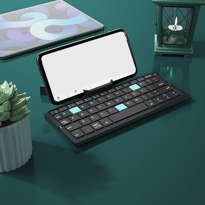 Foldable Bluetooth Keyboard with Stand for Travel and Work