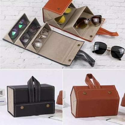 Foldable Eyeglasses Organizer Case for Multiple Glasses