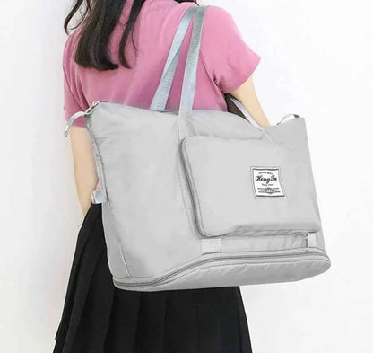 Foldable Travel Duffel Bag Large Capacity Weekend Tote