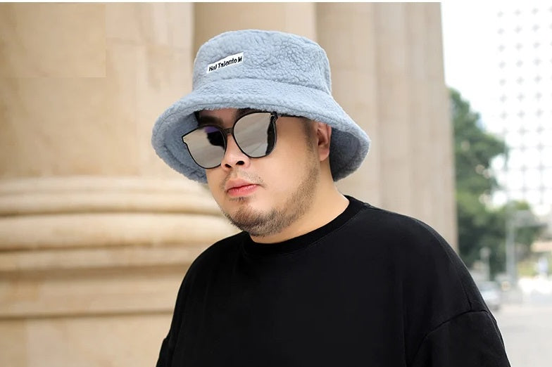FrostFlex Fleece Bucket Hat Warm Winter Hat Soft Comfy Outdoor Beanie