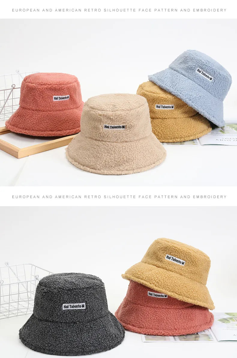 FrostFlex Fleece Bucket Hat Warm Winter Hat Soft Comfy Outdoor Beanie
