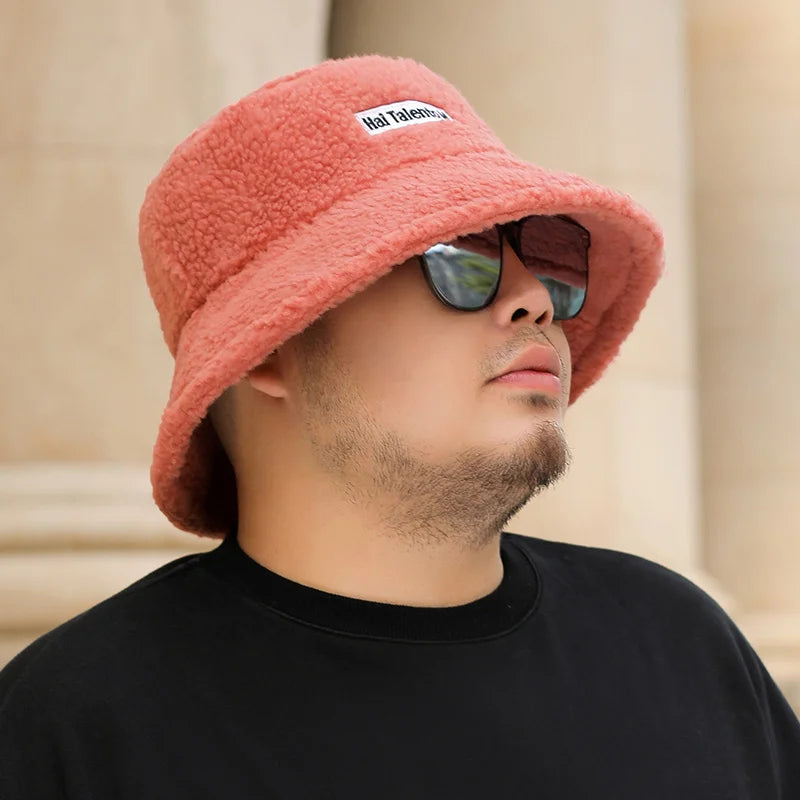 FrostFlex Fleece Bucket Hat Warm Winter Hat Soft Comfy Outdoor Beanie