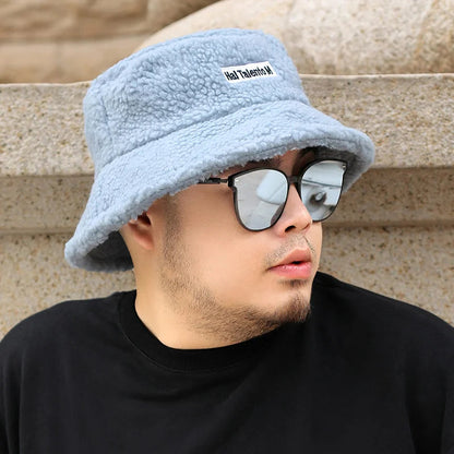 FrostFlex Fleece Bucket Hat Warm Winter Hat Soft Comfy Outdoor Beanie