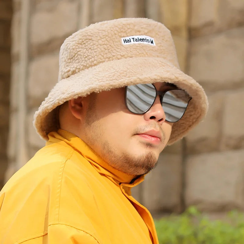 FrostFlex Fleece Bucket Hat Warm Winter Hat Soft Comfy Outdoor Beanie