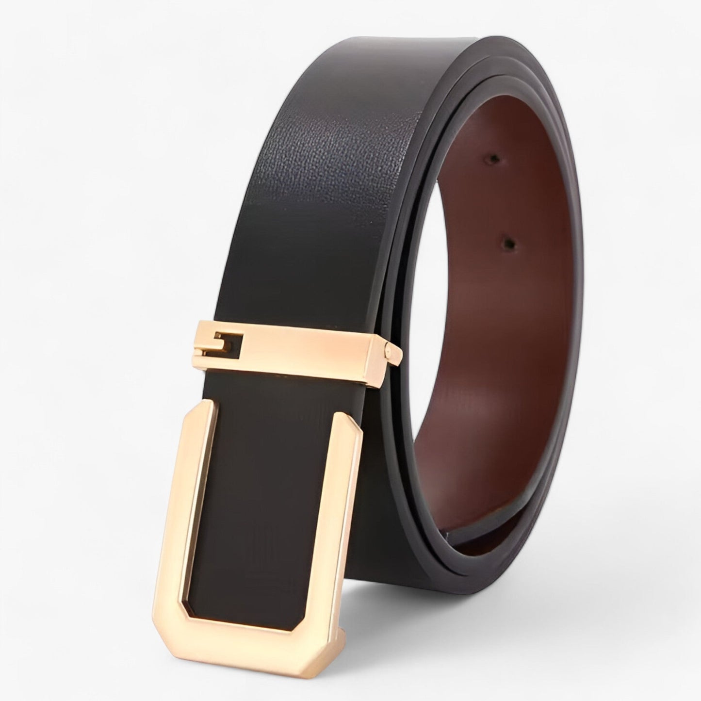 Genuine Leather Dress Belt Luxury Business Casual Style