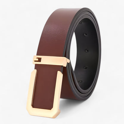 Genuine Leather Dress Belt Luxury Business Casual Style
