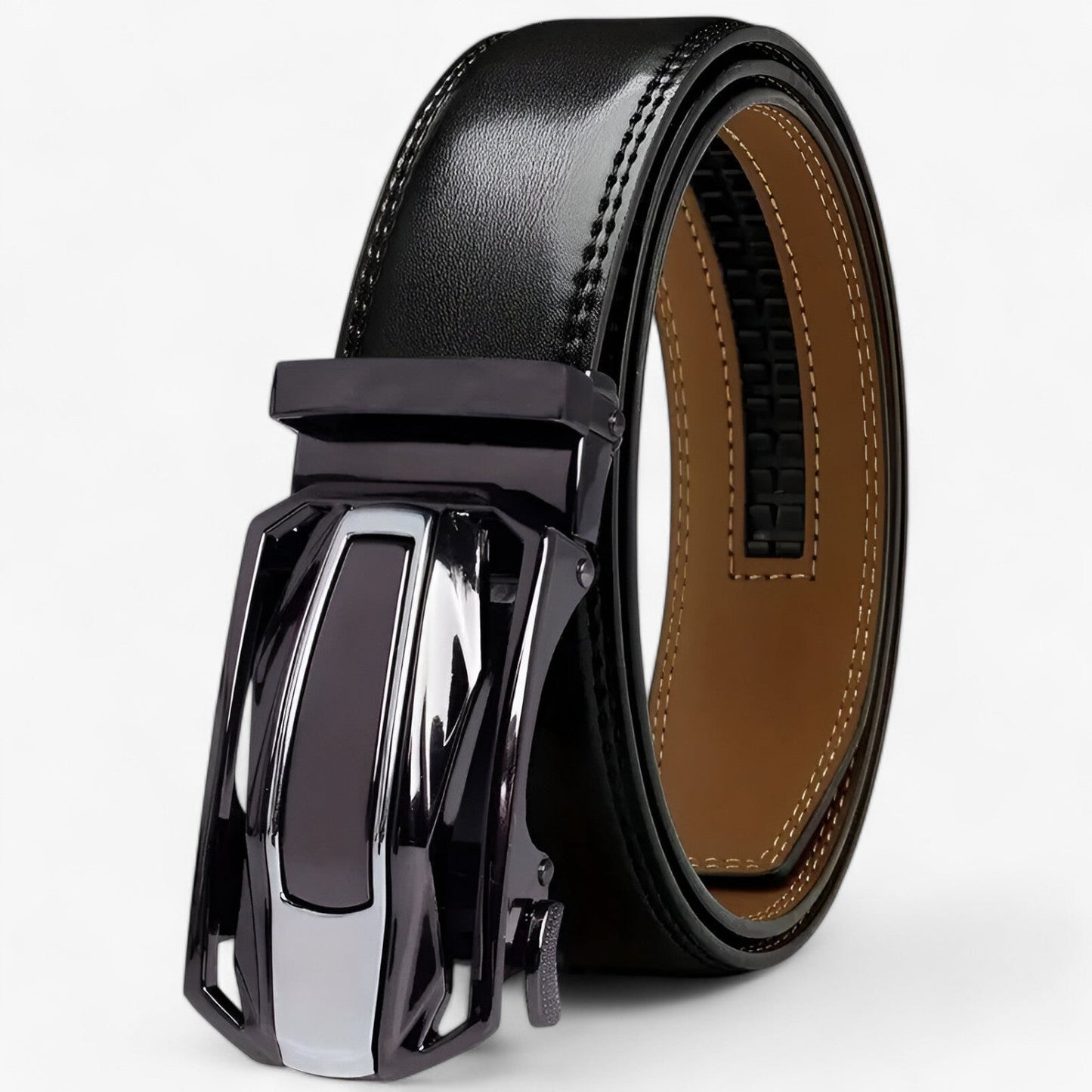 Genuine Leather Ratchet Belt for Men