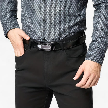 Genuine Leather Ratchet Belt for Men