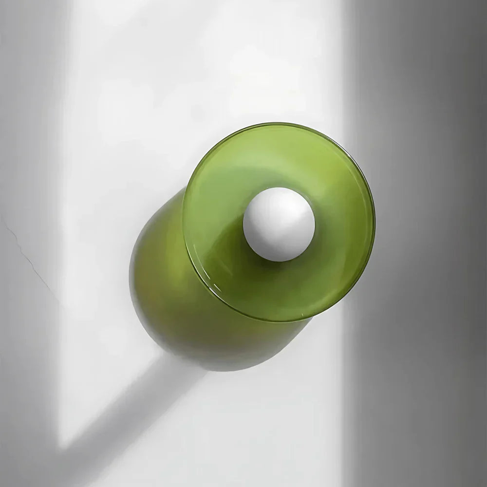 Glass Ceiling Light Scandinavian Modern Flush Mount Lighting Fixture