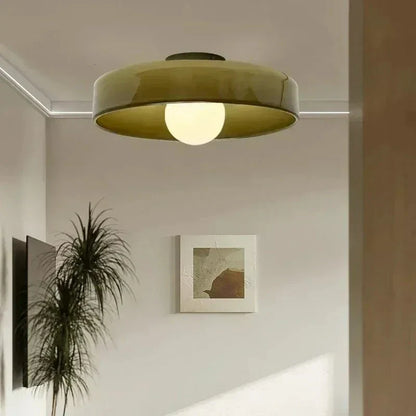 Glass Ceiling Light Scandinavian Modern Flush Mount Lighting Fixture