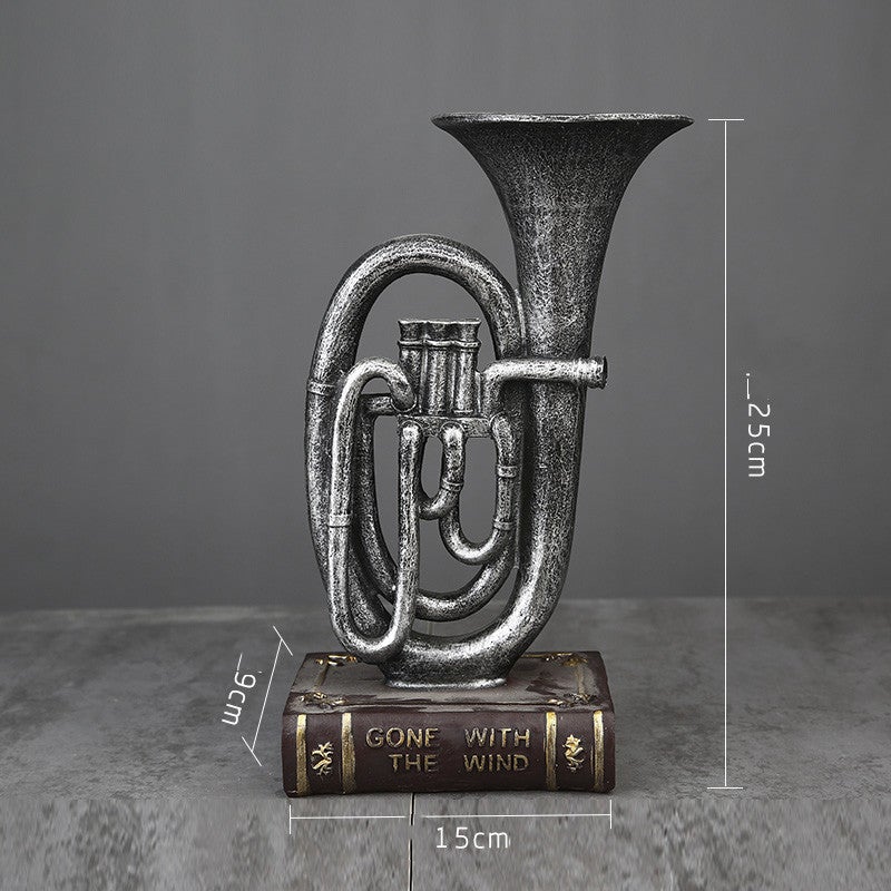 Handmade Music Band Sculpture Resin Musician Figurine Decor
