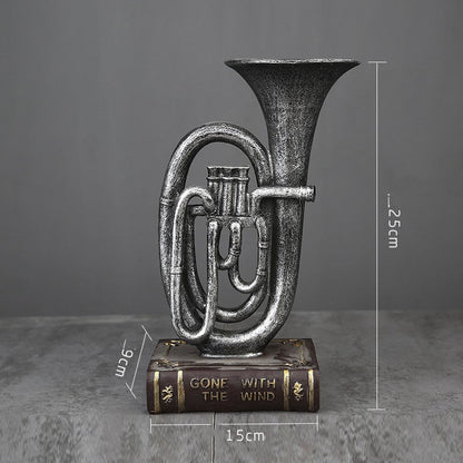 Handmade Music Band Sculpture Resin Musician Figurine Decor