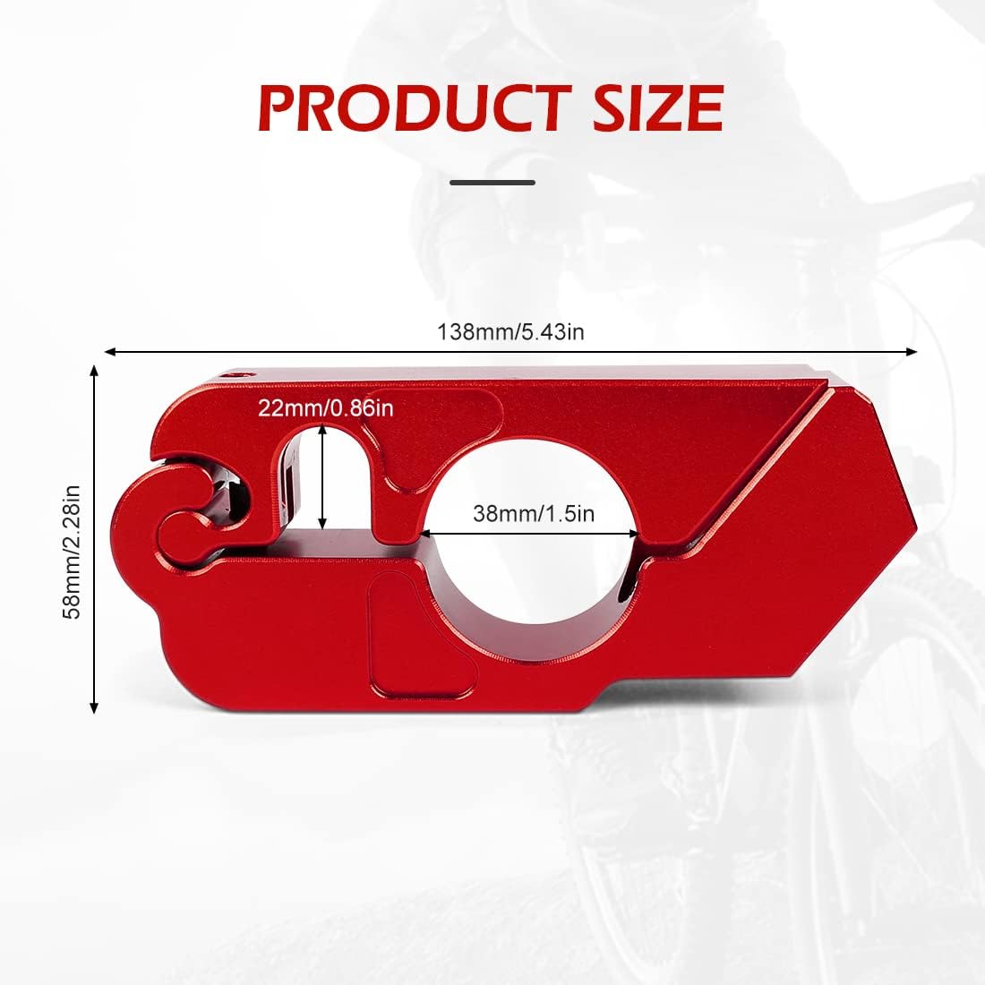 Heavy Duty Scooter Handlebar Lock Anti Theft Security Lock for Scooters Motorcycles and ATVs