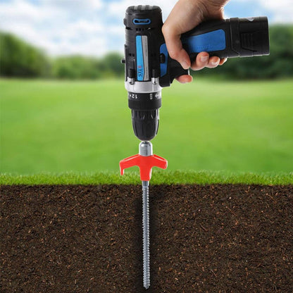 Heavy Duty Screw Tent Pegs Ground Anchors Camping Stake Set