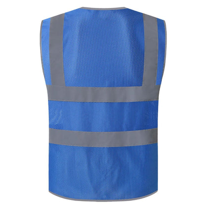 High Visibility Safety Vest Reflective Workwear Lightweight Utility Vest