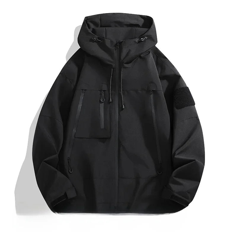 Hooded Softshell Outdoor Jacket Lightweight Casual Coat