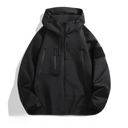 Hooded Softshell Outdoor Jacket Lightweight Casual Coat