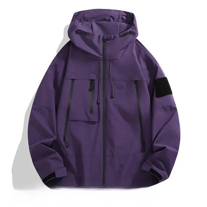 Hooded Softshell Outdoor Jacket Lightweight Casual Coat