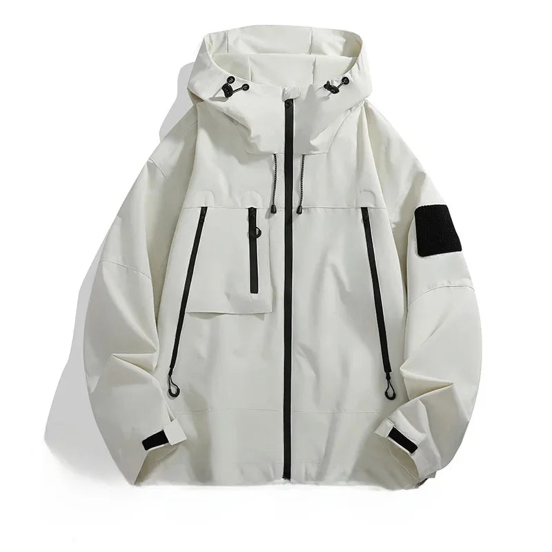 Hooded Softshell Outdoor Jacket Lightweight Casual Coat