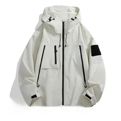 Hooded Softshell Outdoor Jacket Lightweight Casual Coat