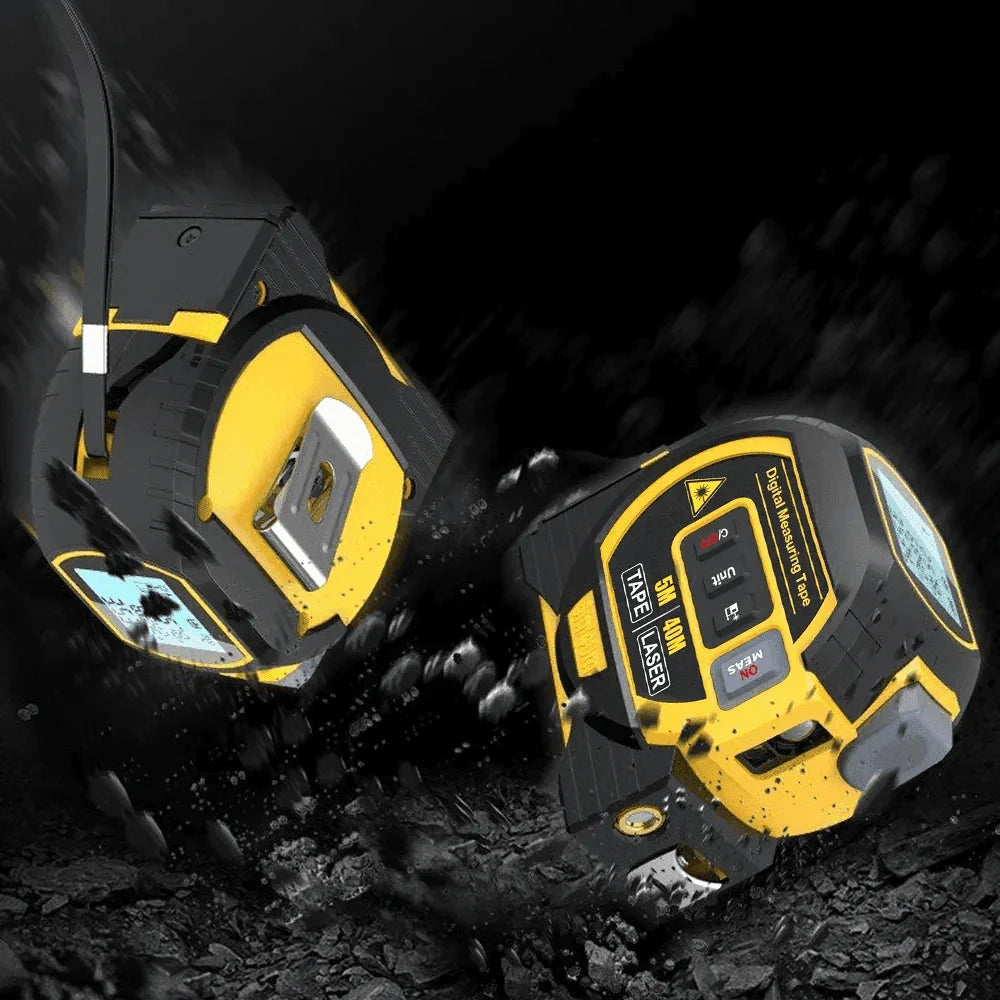Infrared Laser Measuring Tape 3-in-1 Digital Distance Area Volume Tool