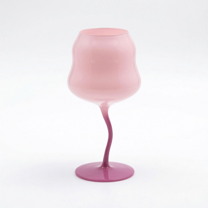 Irregular Wine Glass Goblet Elegant Cocktail Drinking Glass