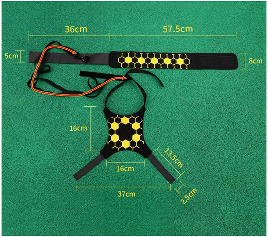 JugglePro Football Training Belt Adjustable Elastic Soccer Practice Gear for Kids & Adults