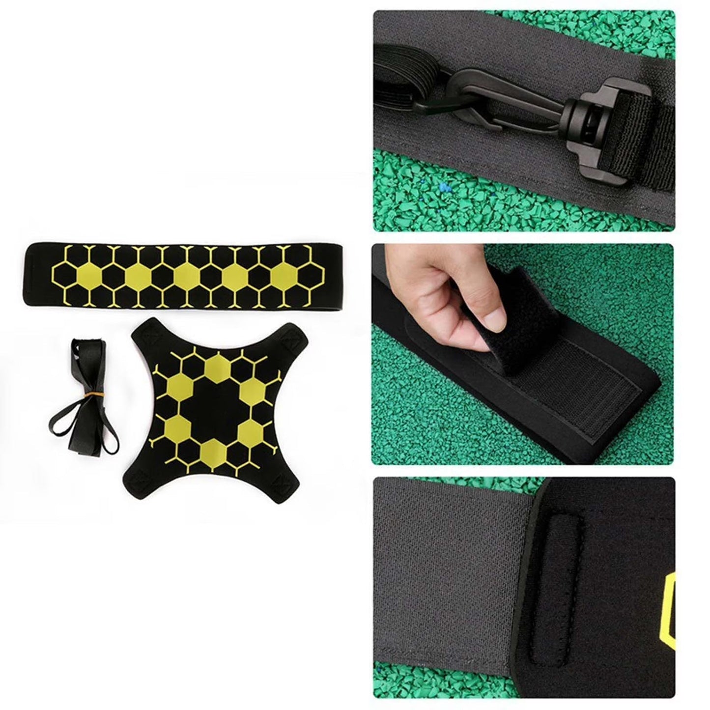 JugglePro Football Training Belt Adjustable Elastic Soccer Practice Gear for Kids & Adults