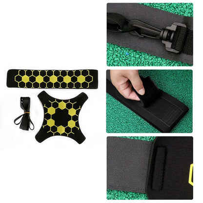 JugglePro Football Training Belt Adjustable Elastic Soccer Practice Gear for Kids & Adults