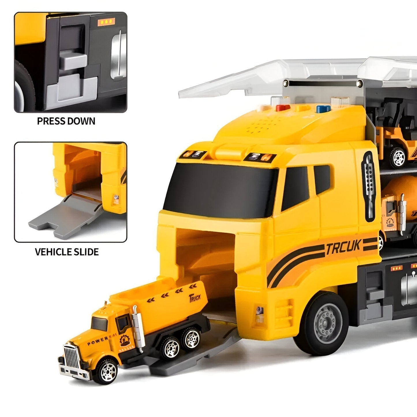 Kids Construction Vehicle Toy Set Educational Building Truck Playset