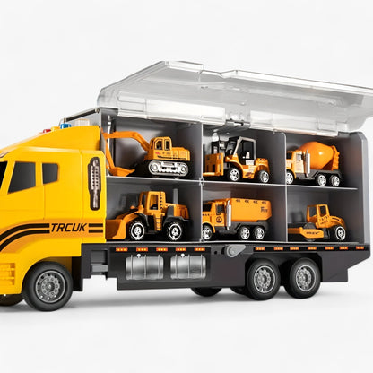 Kids Construction Vehicle Toy Set Educational Building Truck Playset