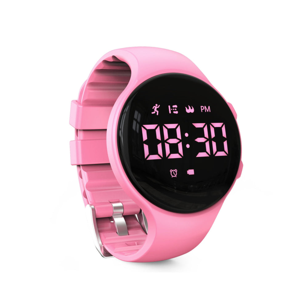 Kids Digital Watch Step Counter LED Fitness Tracker Alarm Stopwatch