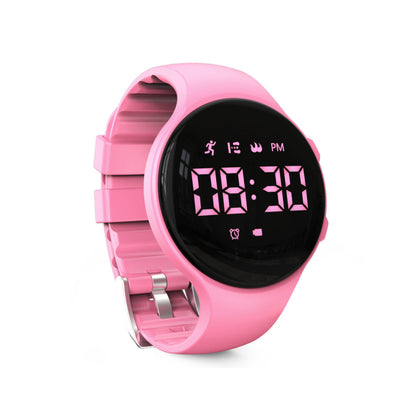 Kids Digital Watch Step Counter LED Fitness Tracker Alarm Stopwatch