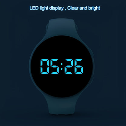Kids Digital Watch Step Counter LED Fitness Tracker Alarm Stopwatch