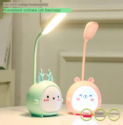 Kids Reading Lamp USB Rechargeable Cartoon Night Light