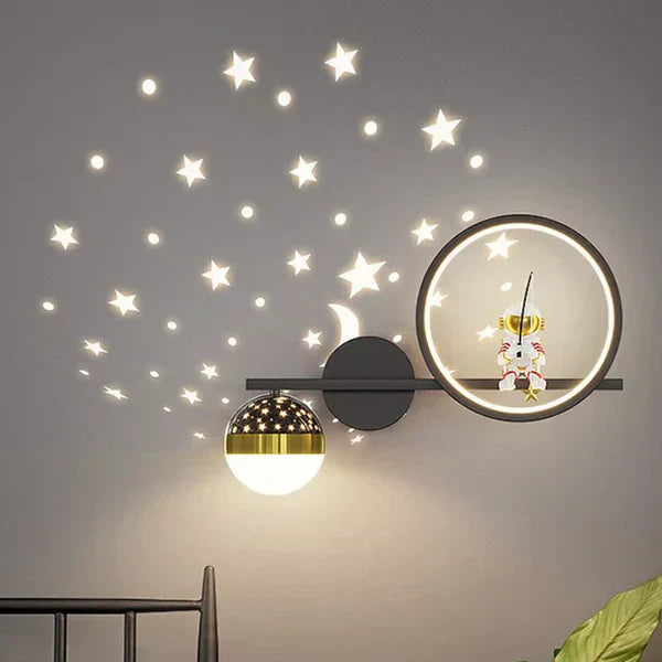 Kids Wall Lamp Soft Warm LED Night Light Childrens Bedroom Wall Light Decorative